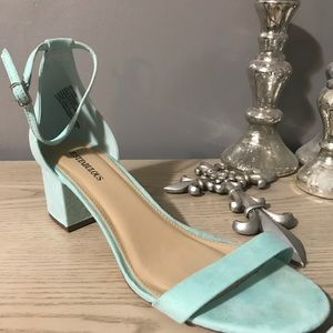 Mint Block Heel Sandal